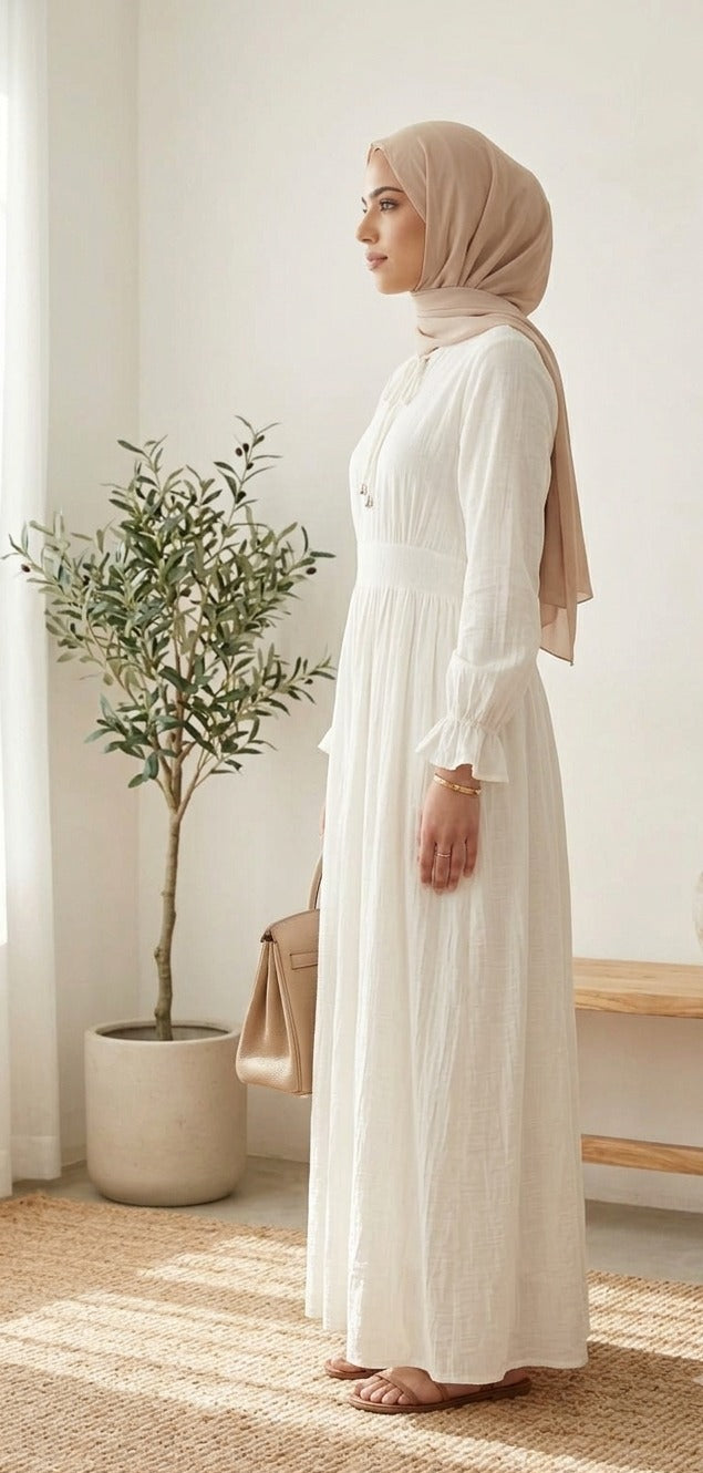 Saja dress -White