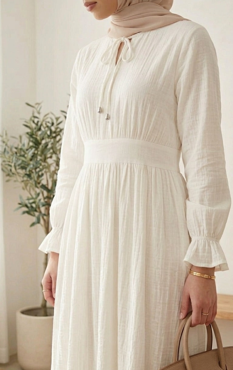 Saja dress -White