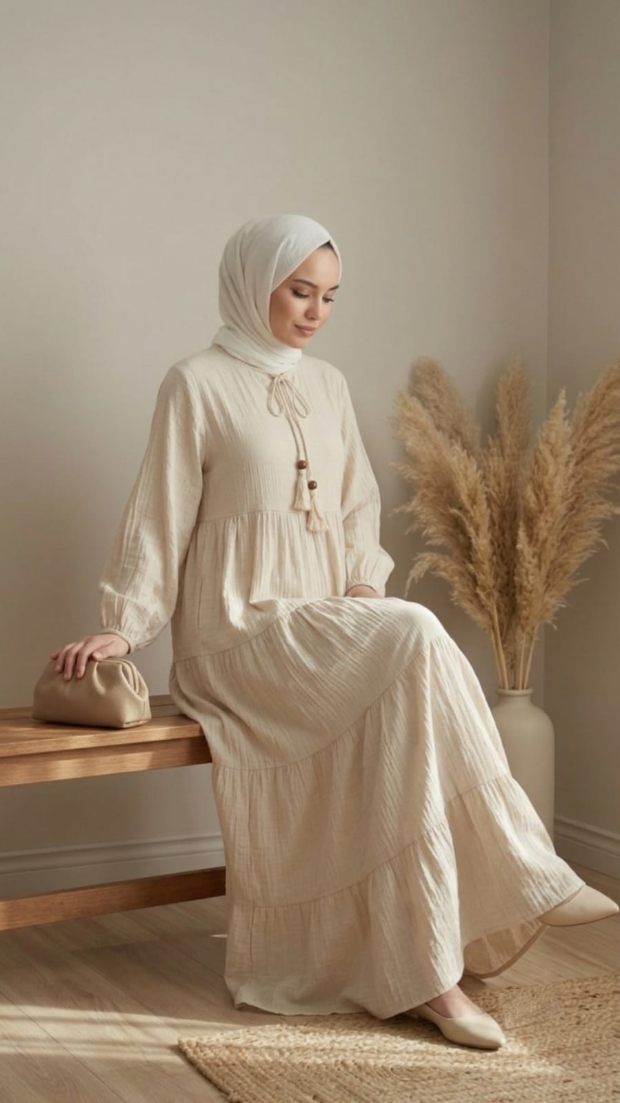 Hanin dress -Beige