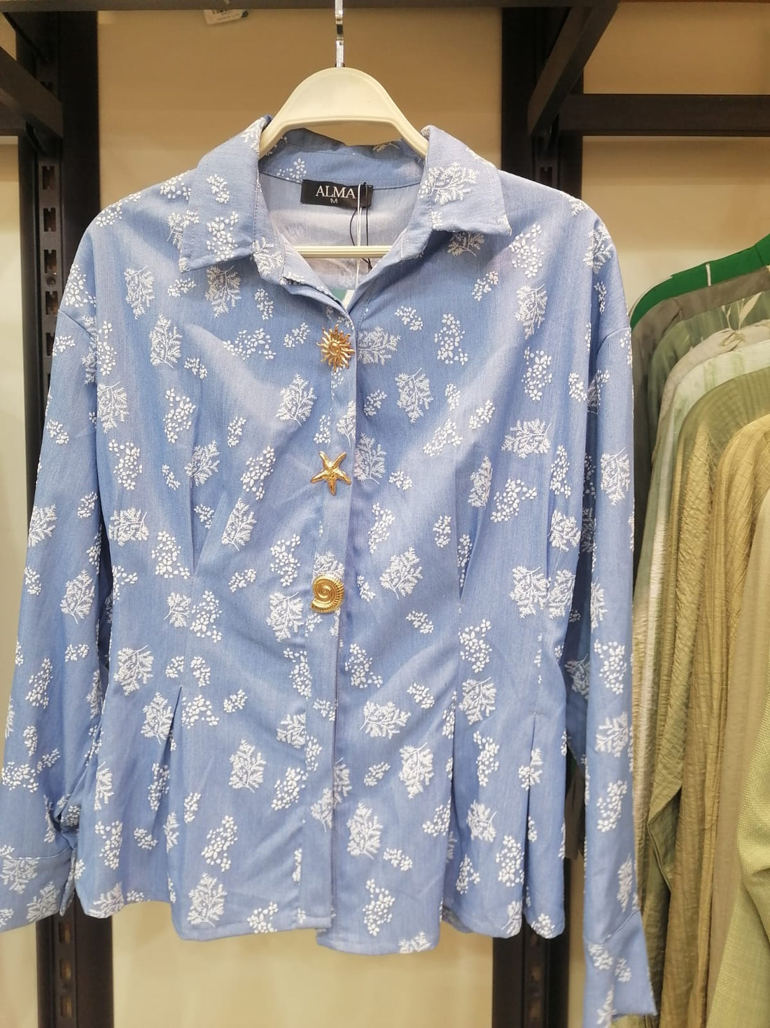 Camilia Printed Denim Shirt