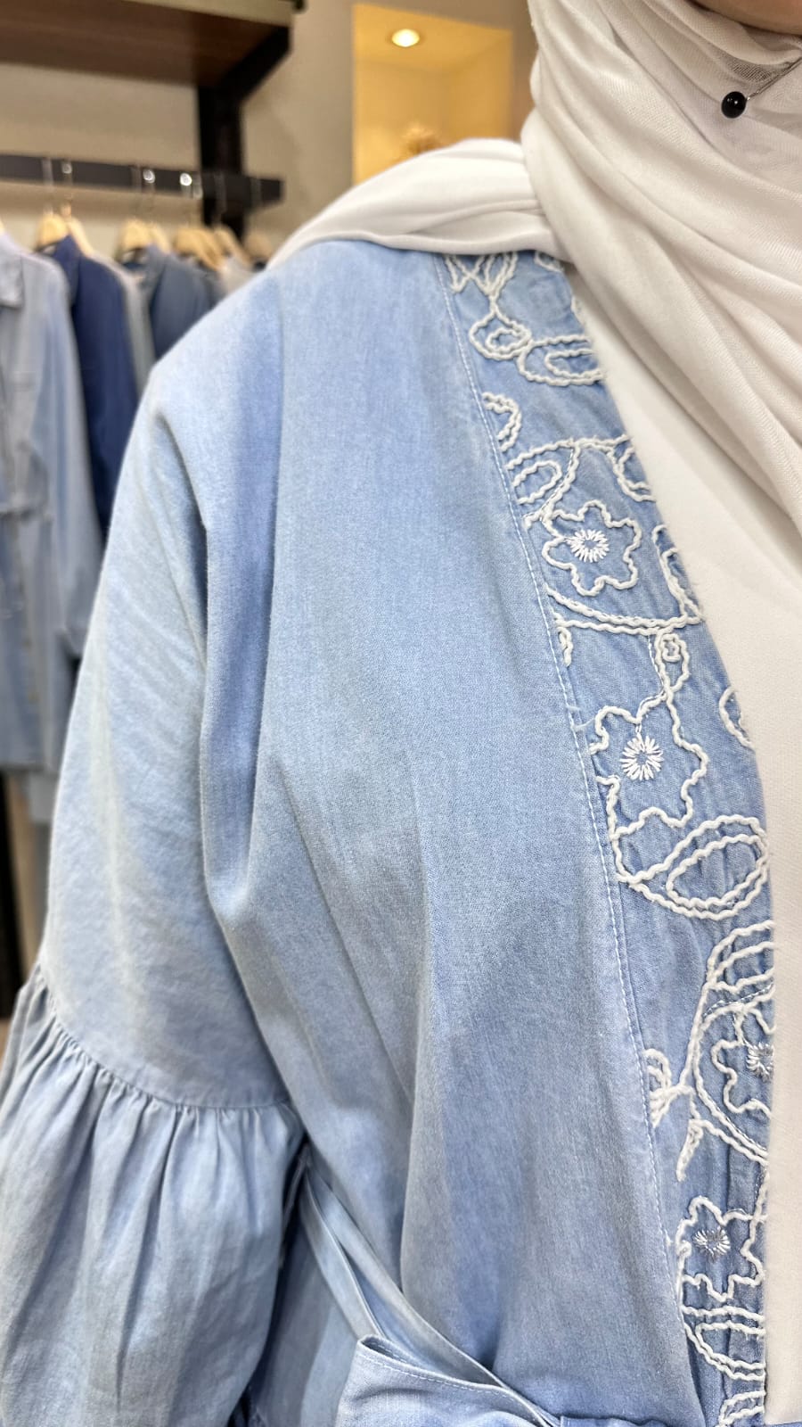 Lana Denim Cardigan