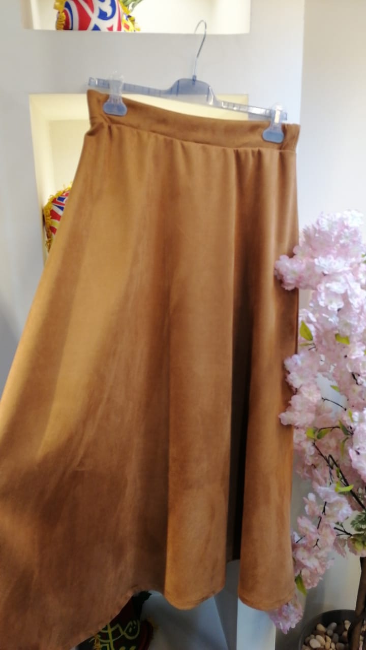 Skirt Suede Cloche