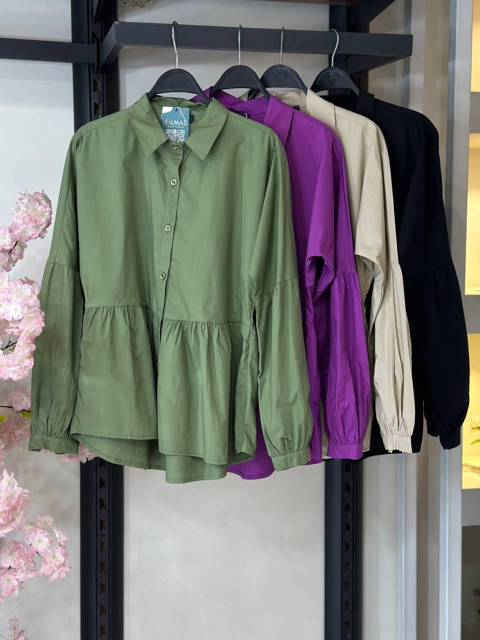 Lunara Poplin Buttons Blouse
