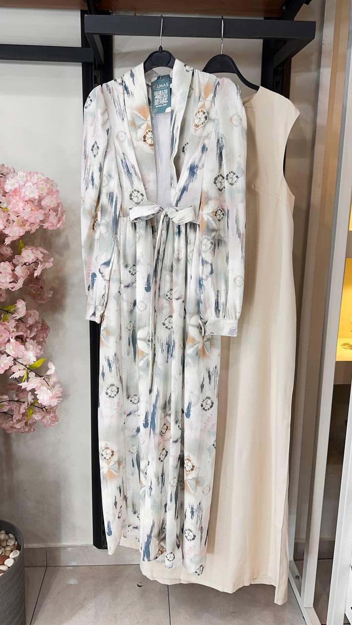 Cardigan Crepe korecha Printed