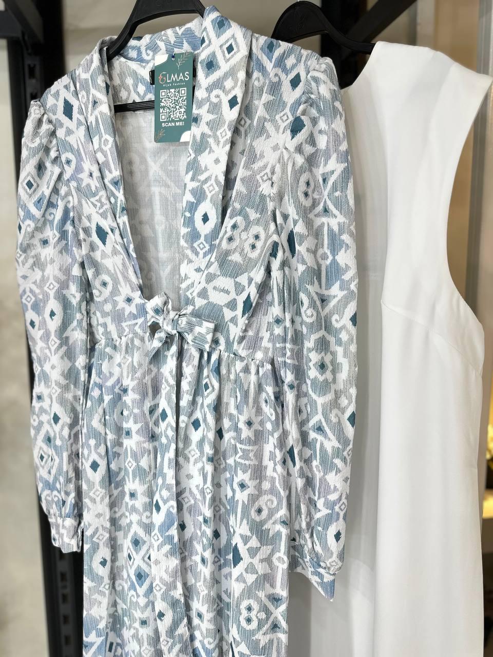 Cardigan Crepe korecha Printed