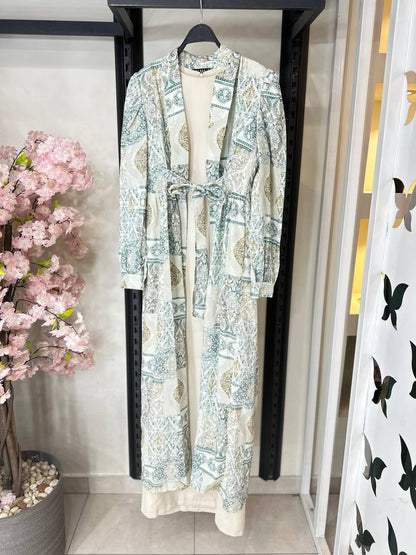 Cardigan Crepe korecha Printed
