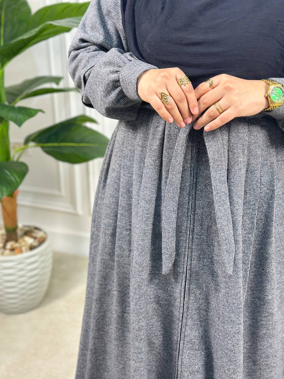 Lazord Wool Maxi Dress - Gray