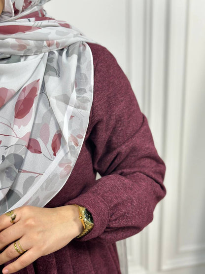 Lazord Wool Maxi Dress - Dark Red