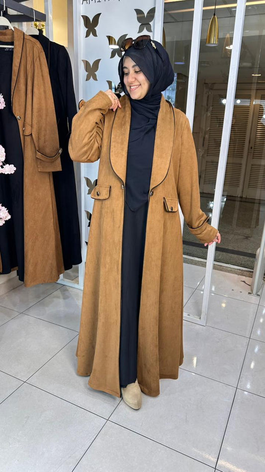 Two-piece suede coat -Haven