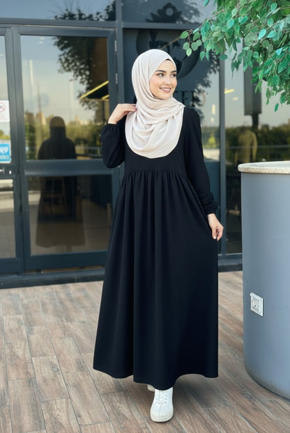 Bella Suede Dress - Black