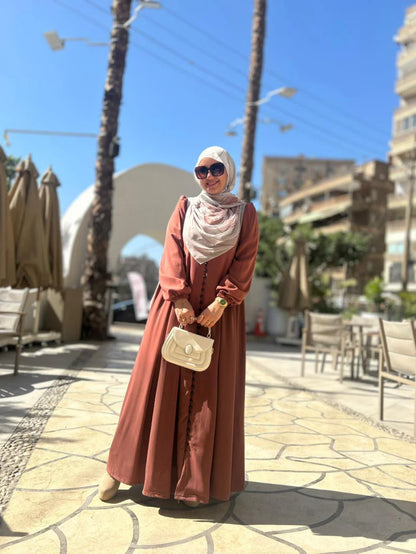 Dalila dress-Dark Orange