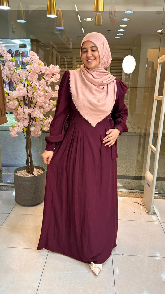 Ryana Dress-dark red