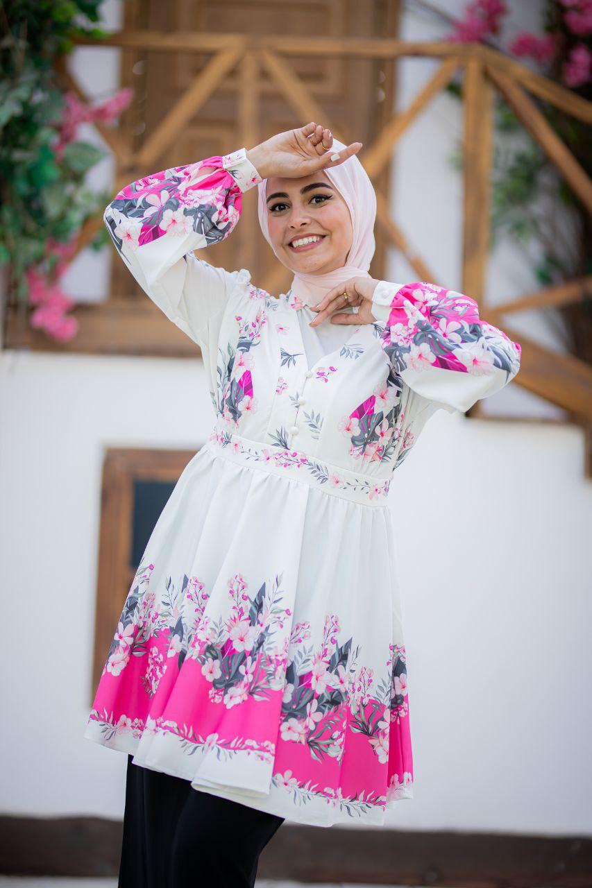 Atlas Blouse-Pink