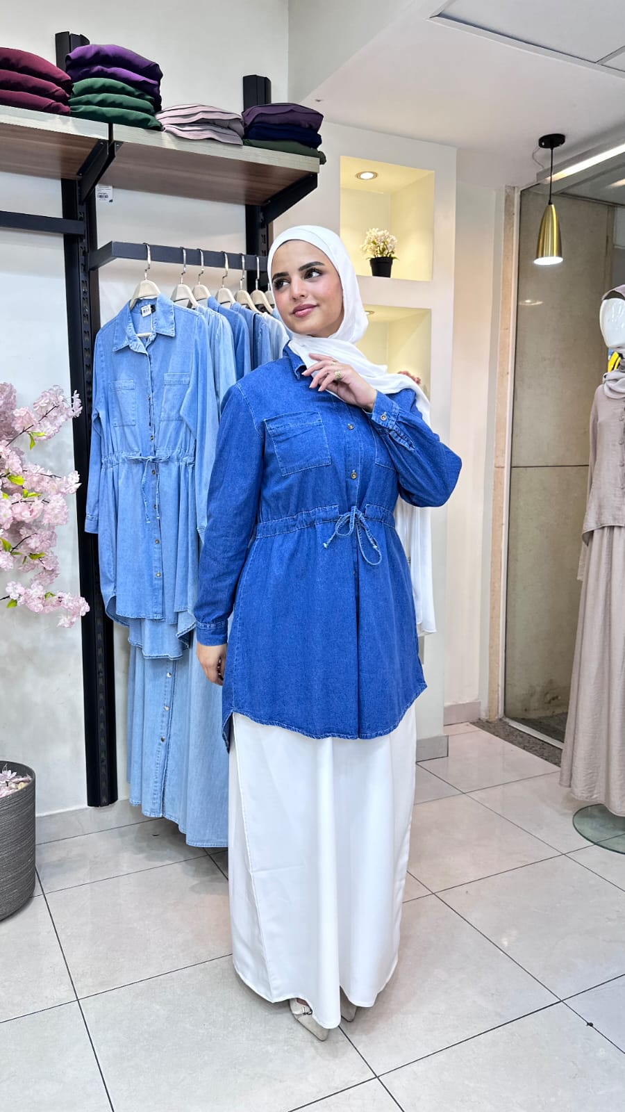 Sol Long  Denim Shirt