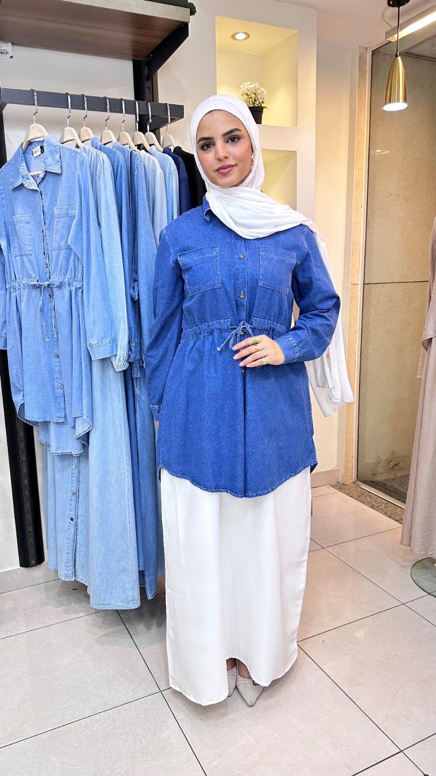 Sol Long  Denim Shirt