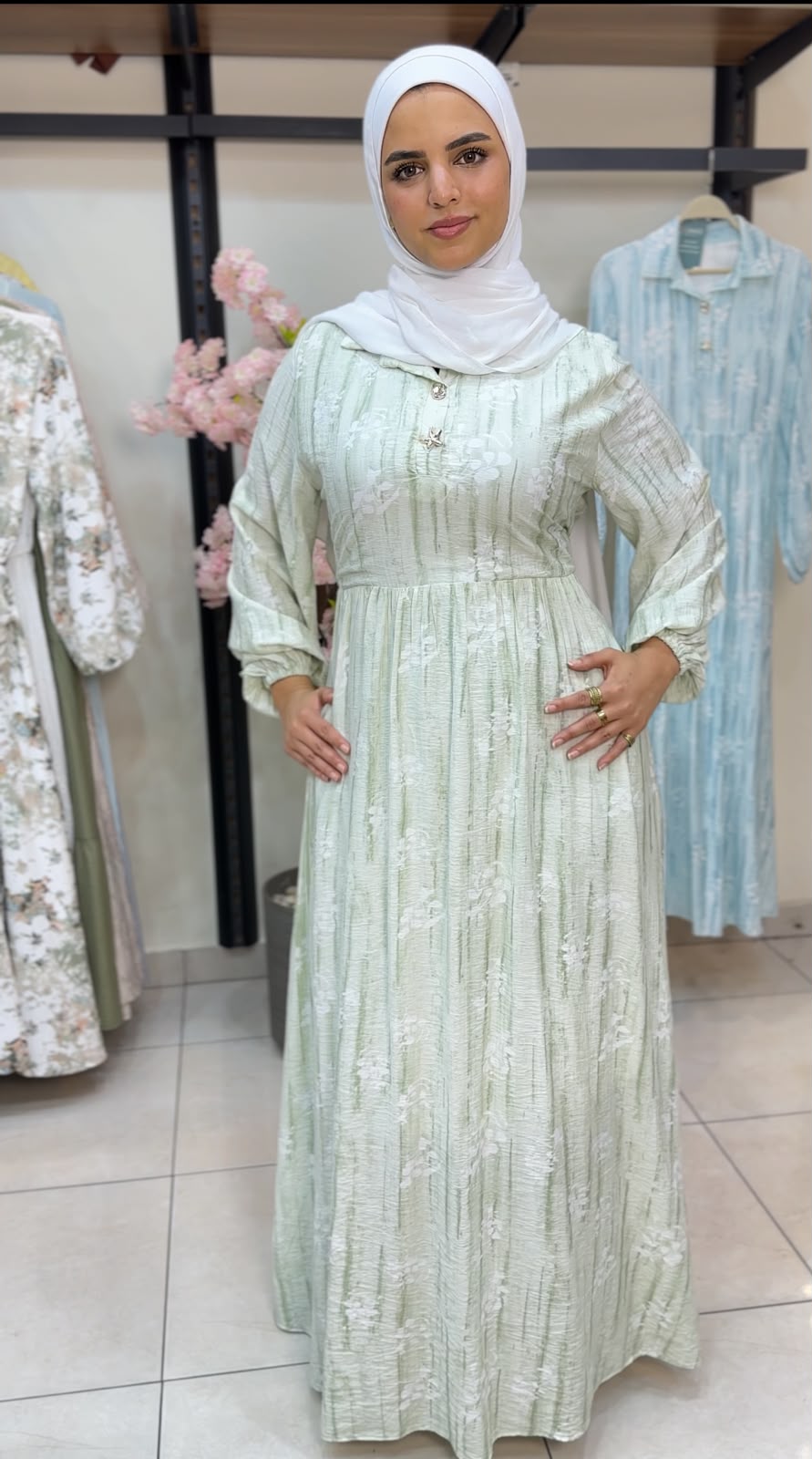 Sola Belted Dress-Mint