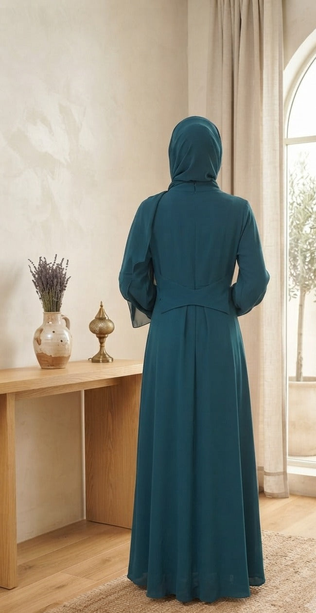 Dima Crepe Dress with Belt