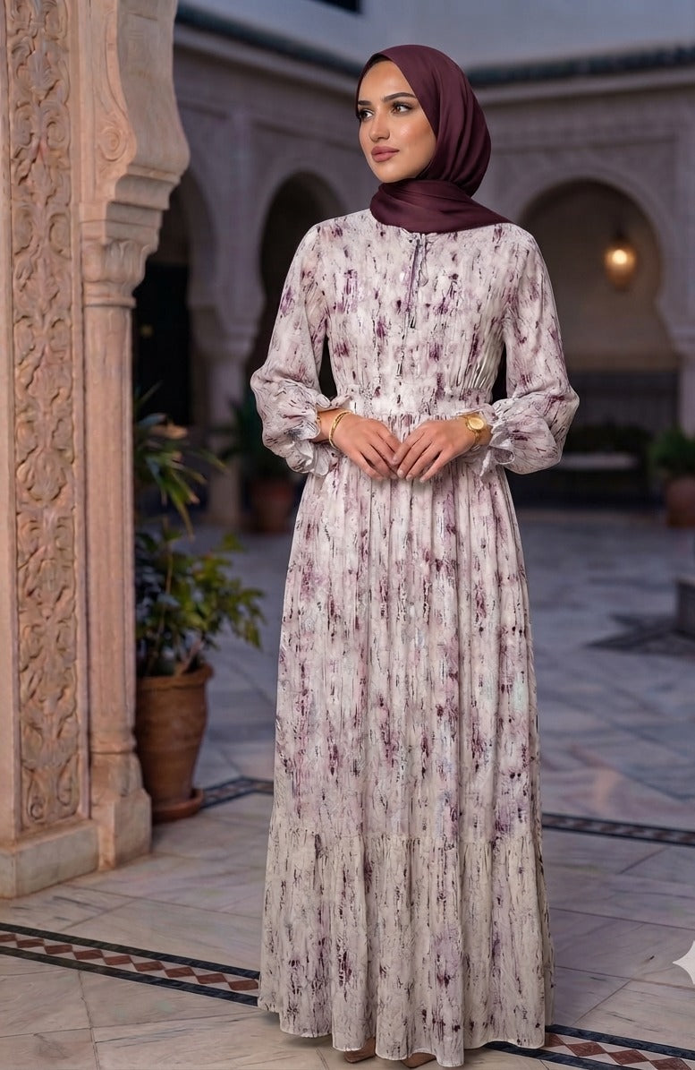 Saja Jacquard Patterned Dress