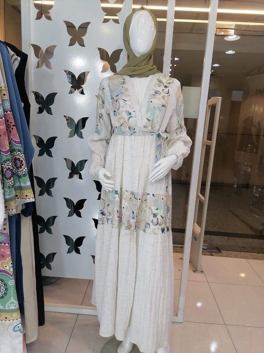 Cardigan korecha Printed Beige*Green