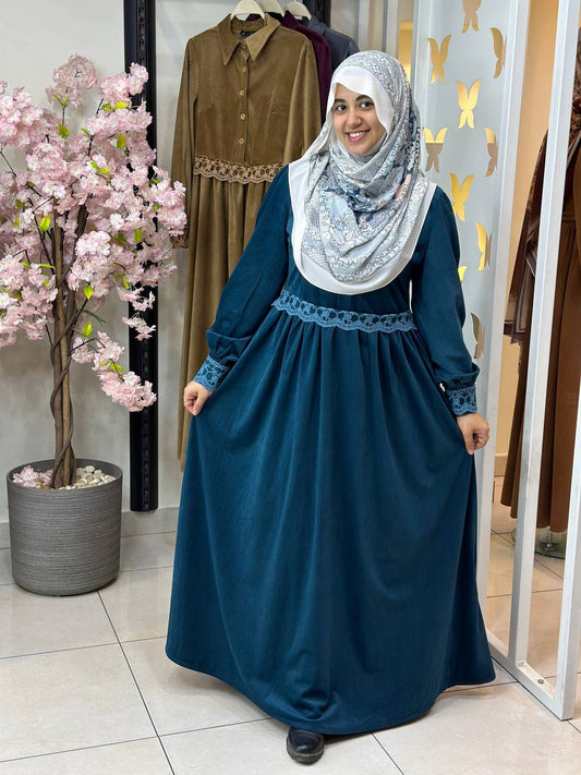 Floral Velvet Dress - Genzary