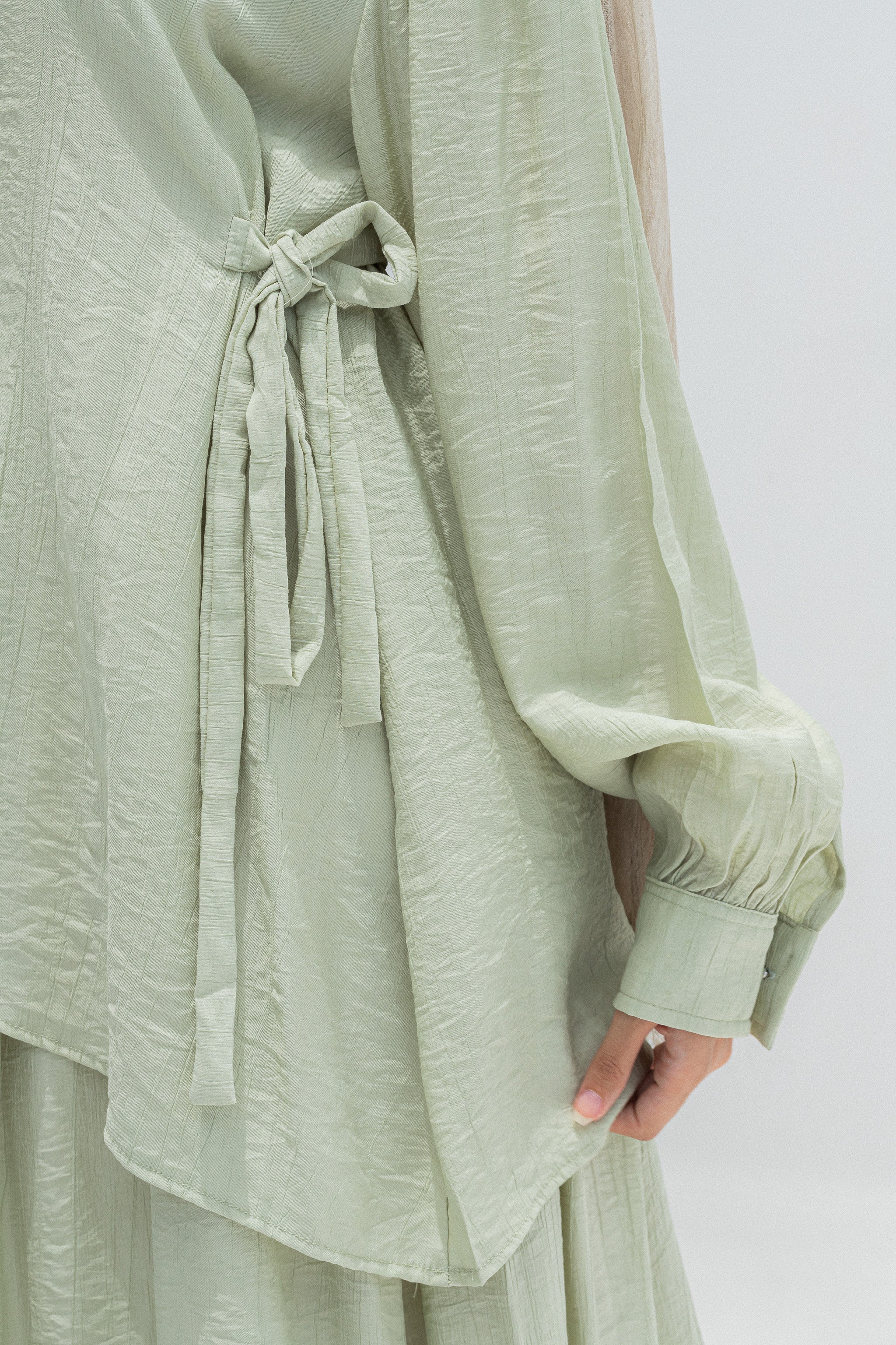 Cila 2-Piece Suit (Blouse & Skirt)-mint