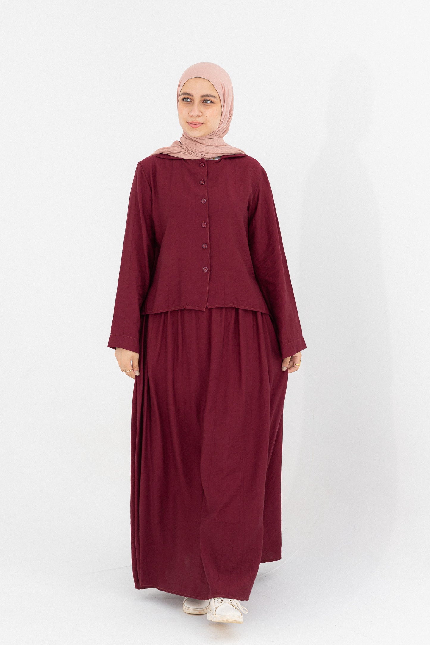 Mira 2-Piece Suit (Button-Down Shirt & Skirt)