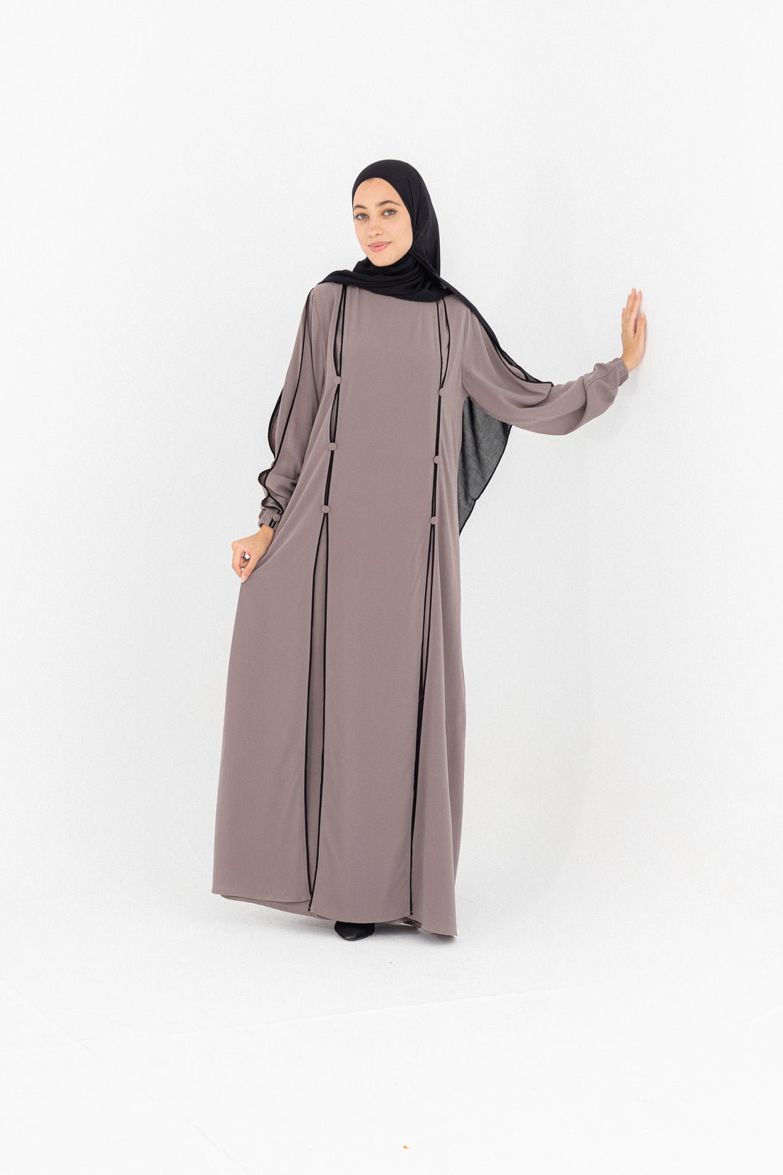 Nour dress-light brown