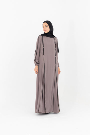 Nour dress-light brown