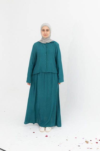 Mira 2-Piece Suit (Button-Down Shirt & Skirt)