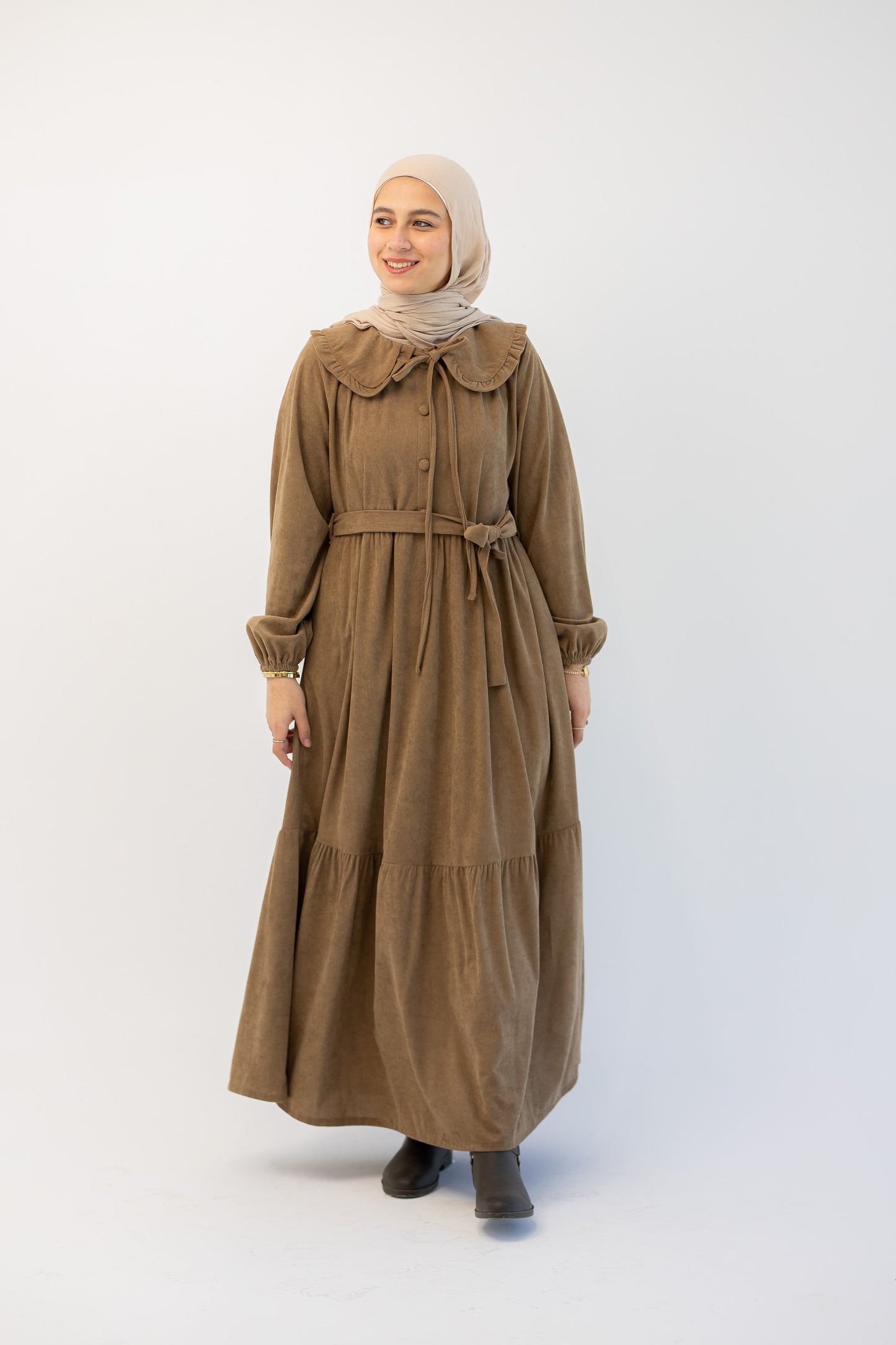 Hoor Dress - Light Browen