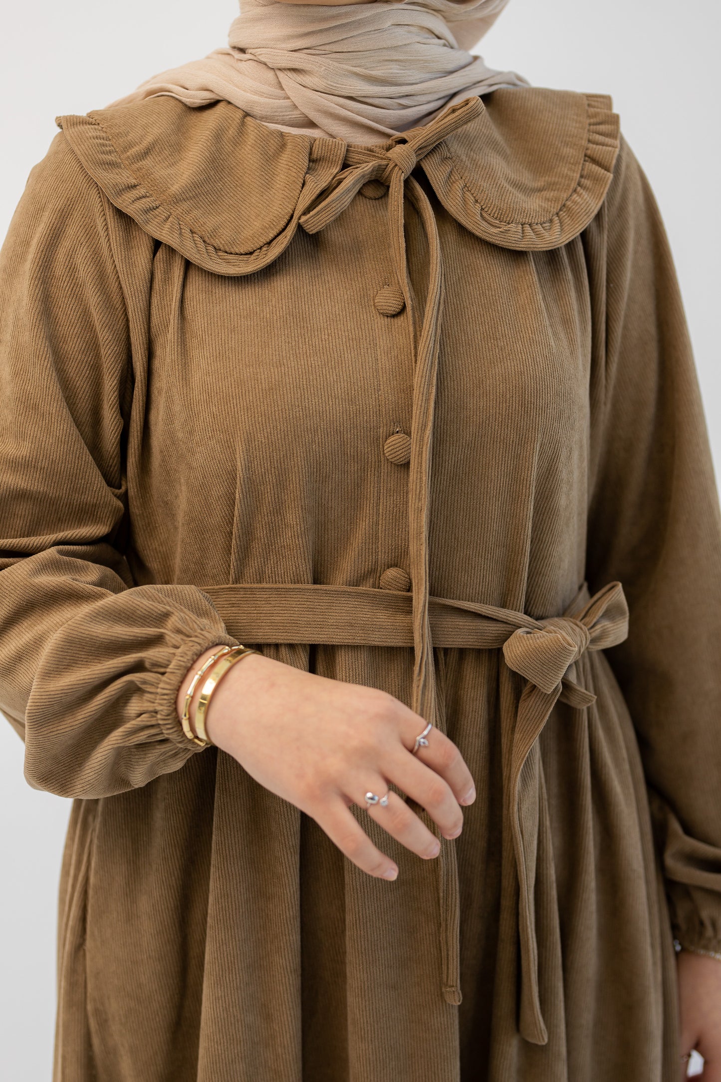 Hoor Dress - Light Browen