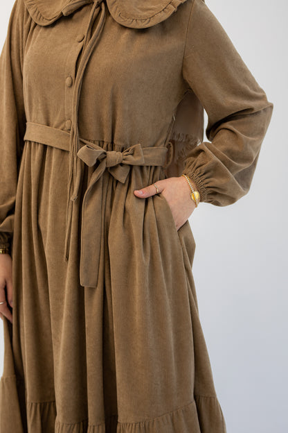 Hoor Dress - Light Browen