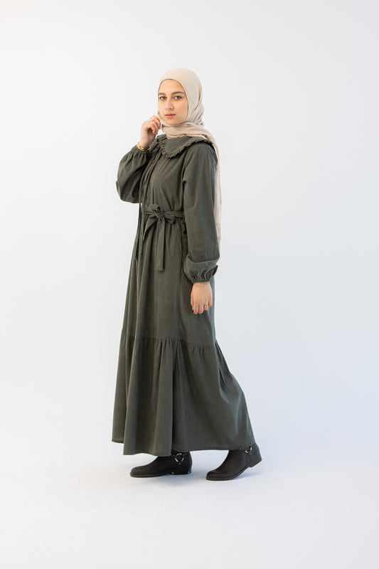 Hoor Dress -Olive