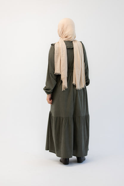 Hoor Dress -Olive