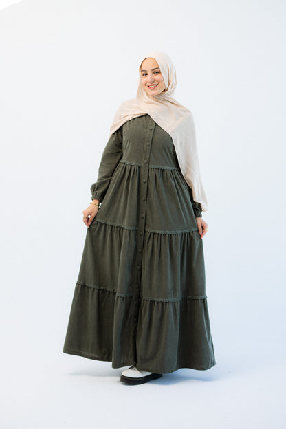 Jidaa Dress - Olive