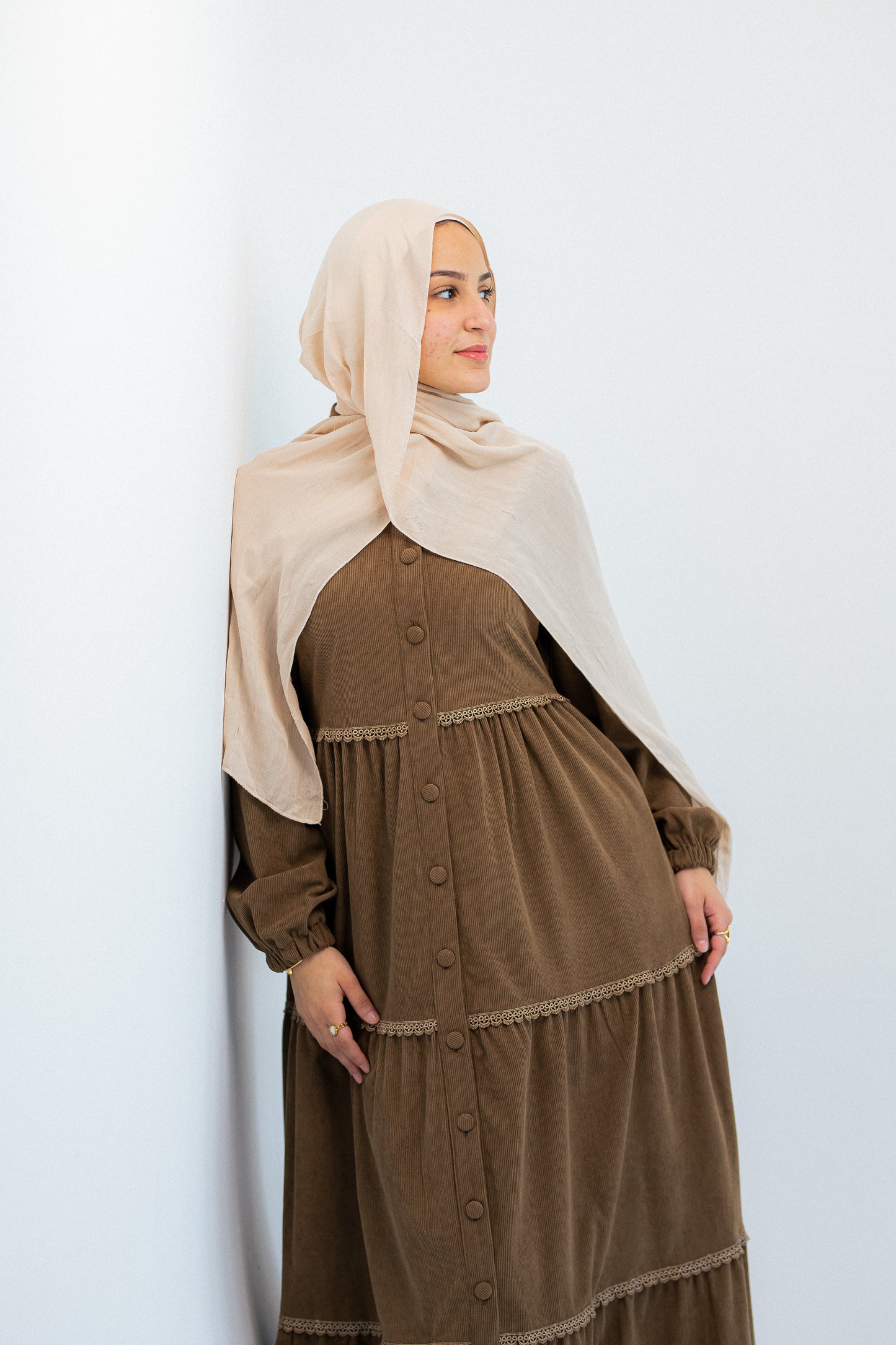 Jidaa Dress -Light Browen