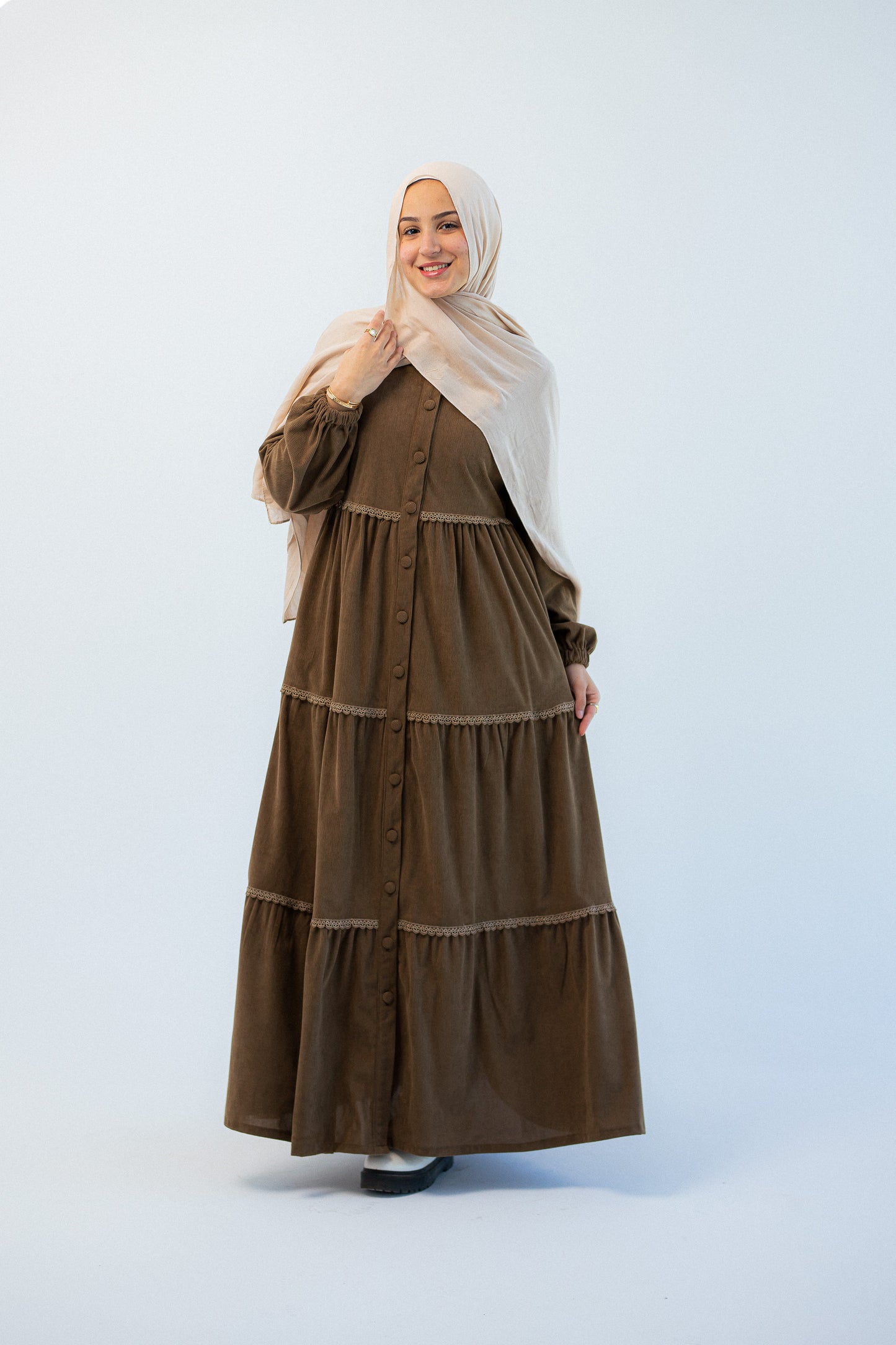 Jidaa Dress -Light Browen