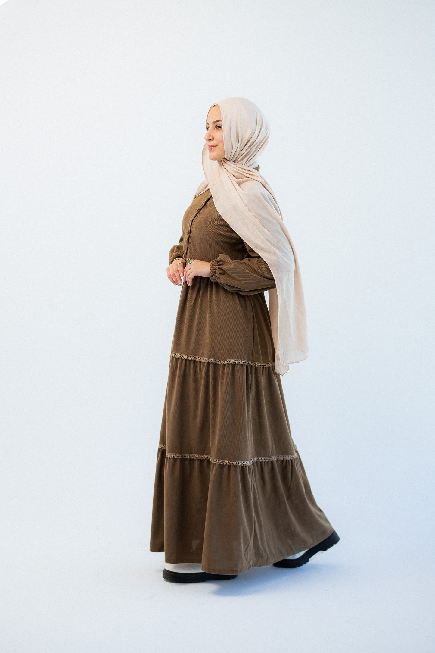Jidaa Dress -Light Browen