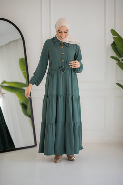 Oval Crepe Dress