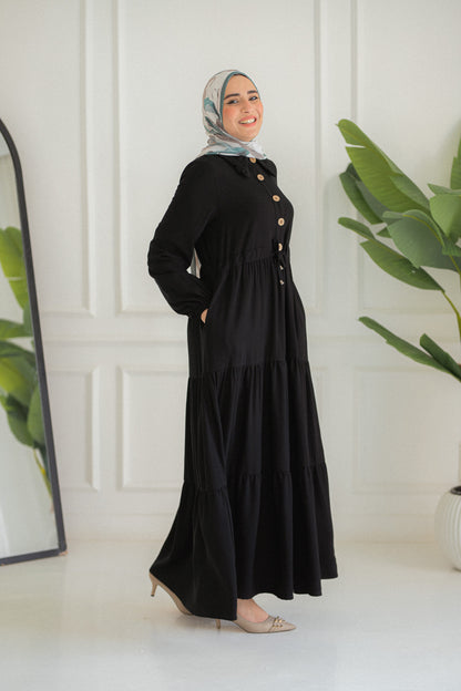 Oval Crepe Dress