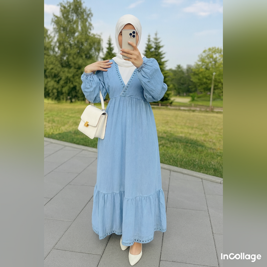 Dress Jeans Embroidere  25373