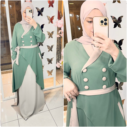 Dress linen Mint 25100