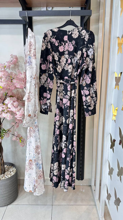 Malvena Printed Crepe Dress