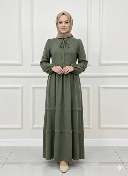 Fray dress - Olive