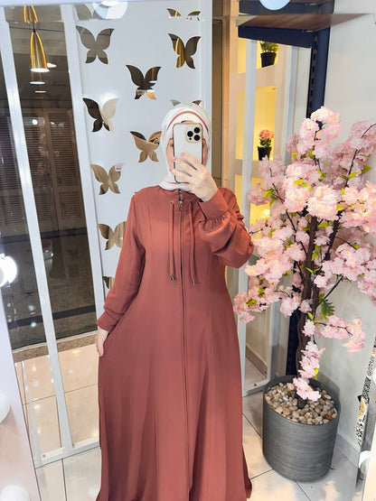 Abaya Crepe Orange