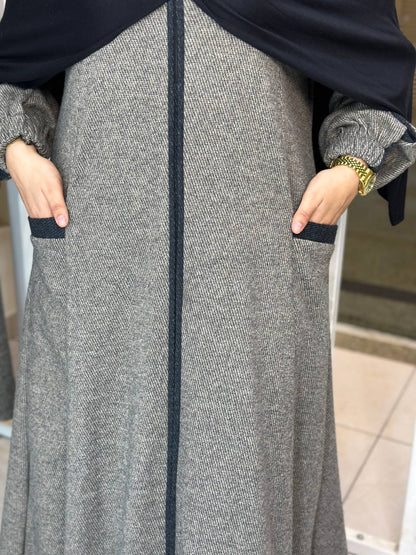 Durra Wool Dress - Cafe