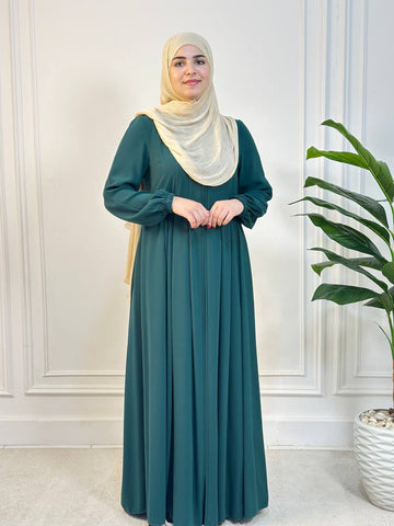Soraya Crep Abaya -olive