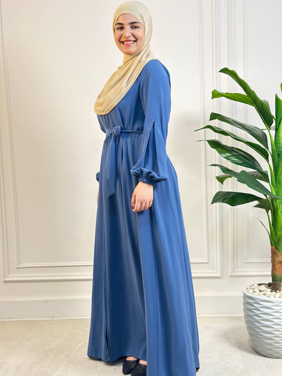 Dima Crepe Dress with Belt