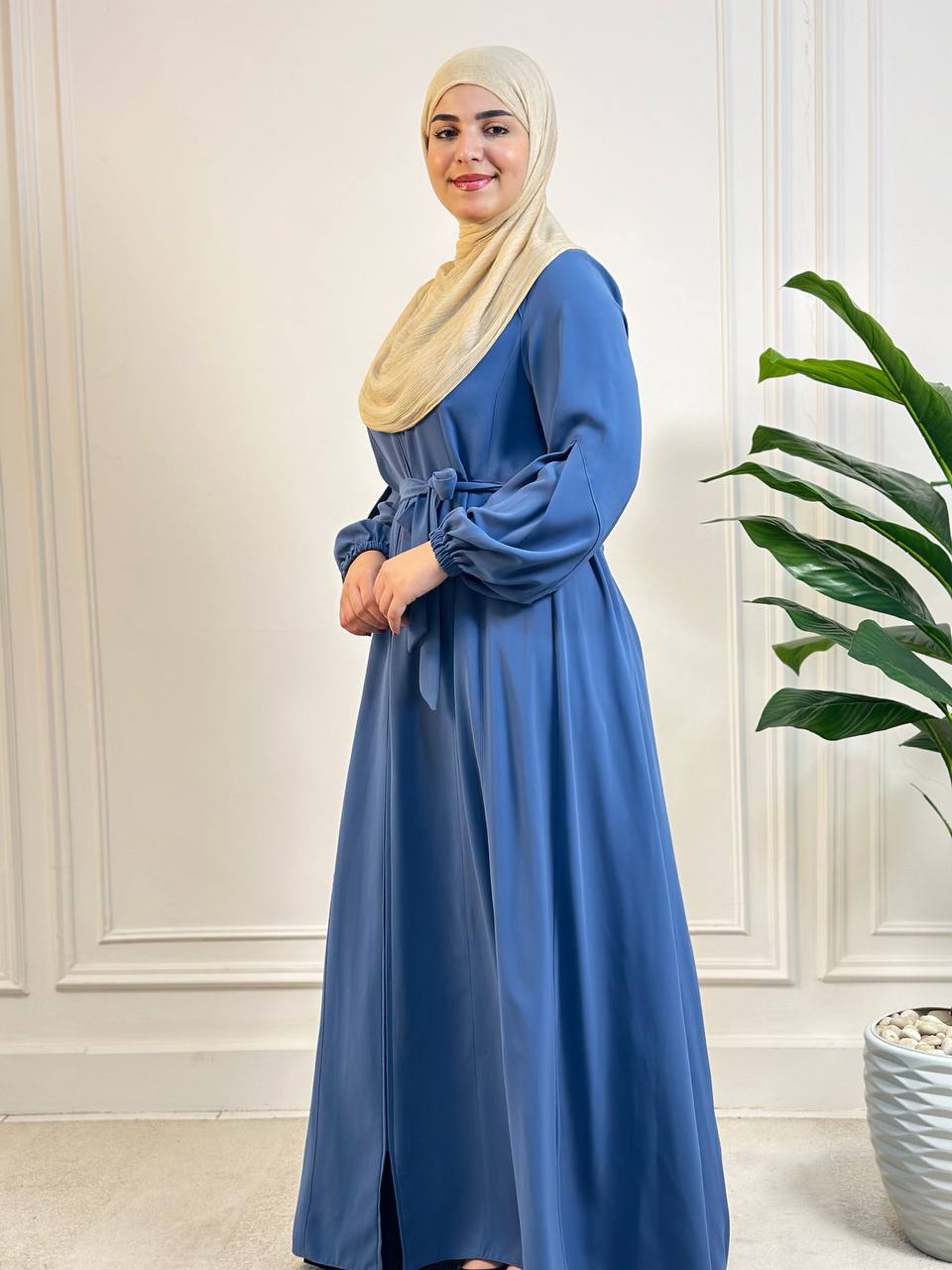 Dima Crepe Dress with Belt