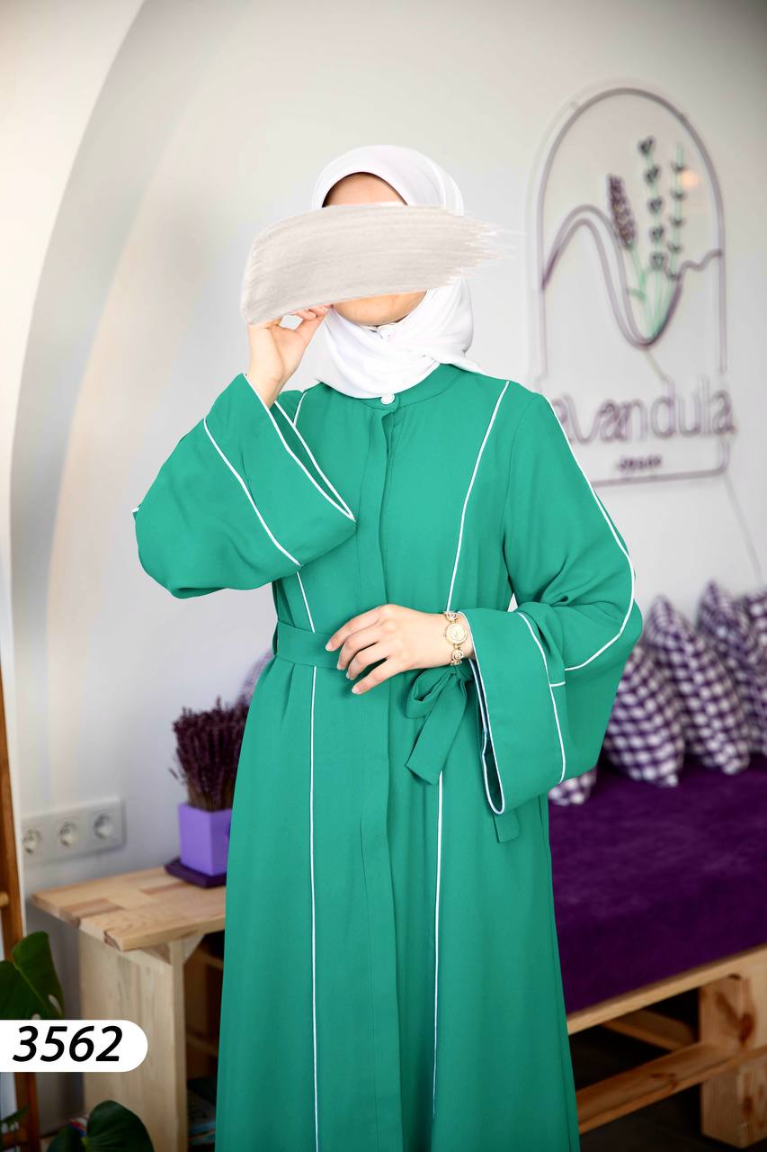Scuba Crepe Dress-green